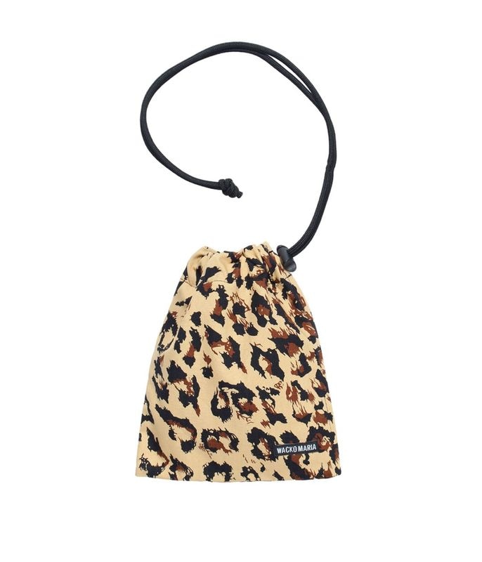 LEOPARD DRAWSTRING BAG【BEIGE】