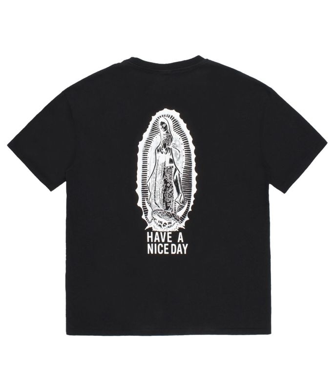 WASHED HEAVY WEIGHT T-SHIRT (TYPE-1)【BLACK-WHITE】