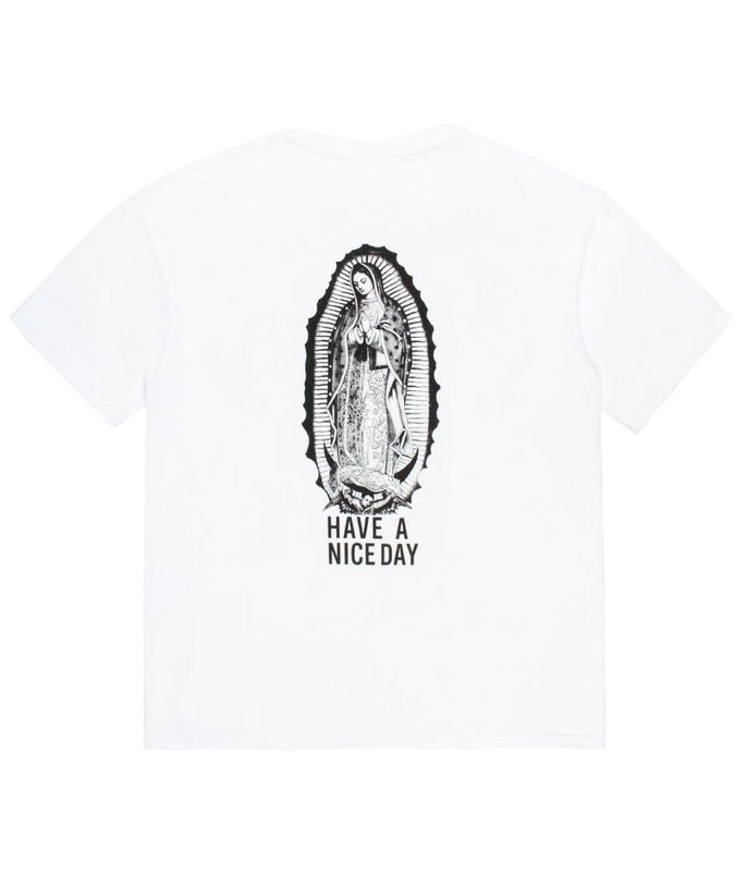 WASHED HEAVY WEIGHT T-SHIRT (TYPE-1)【WHITE-BLACK】