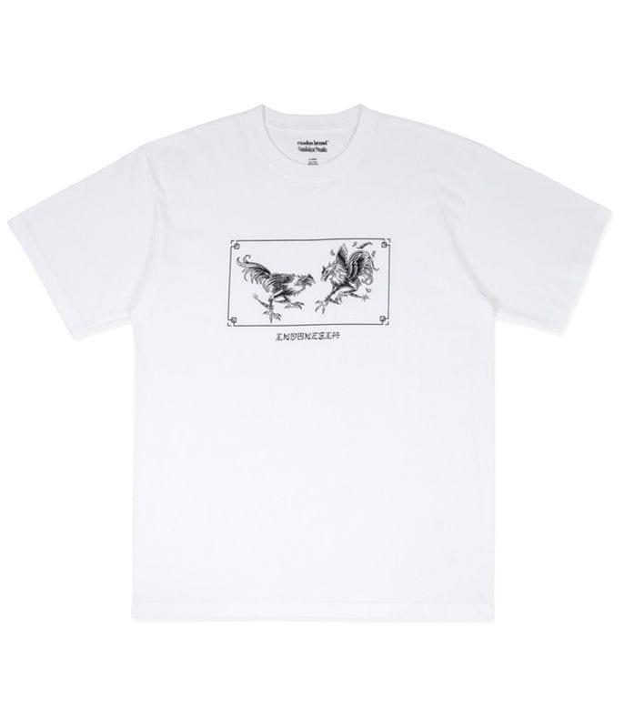 COCKFIGHTING SOUVENIR T SHIRT【WHITE】