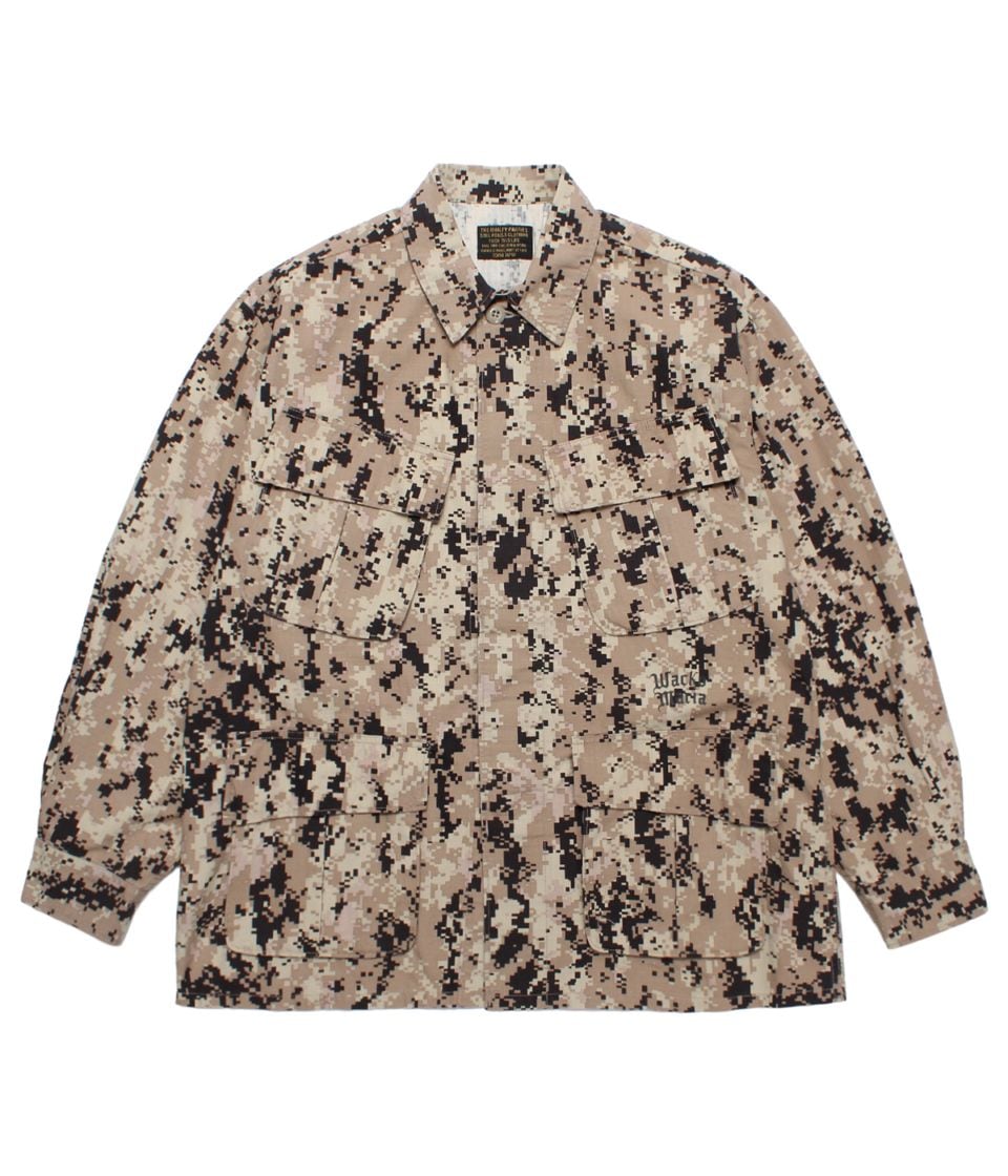 DIGITAL CAMO FATIGUE JACKET【BEIGE】