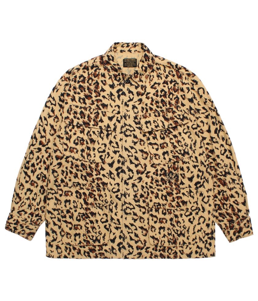 ジャケット・アウター WACKO MARIA LEOPARD FATIGUE JACKET BEIGE LEOPARD FATIGUE JACKET【BEIGE】｜WACKO MARIA｜MELTING POT（正規
