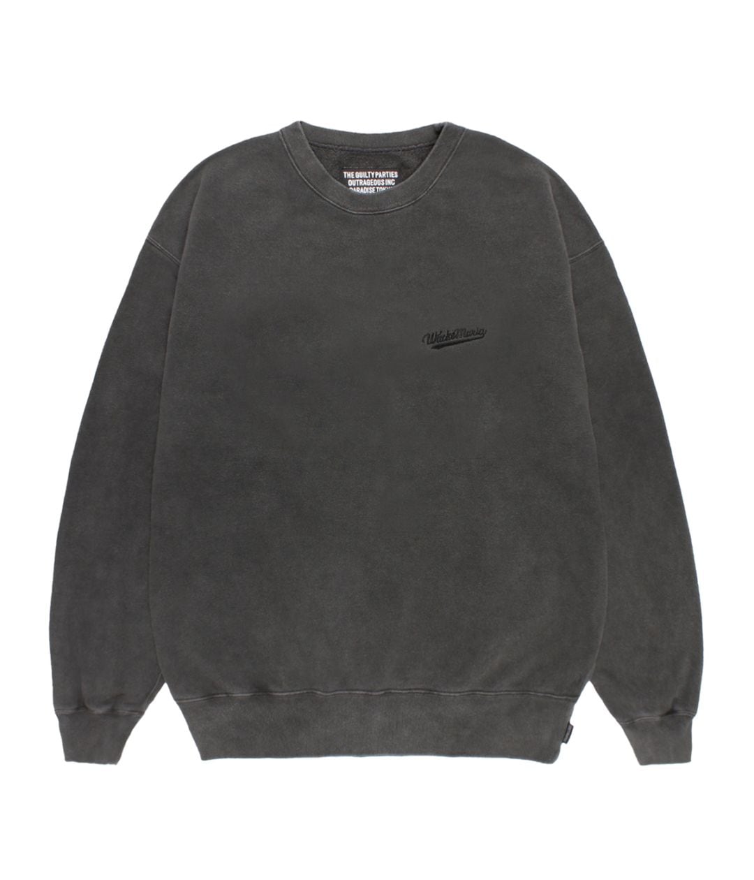 WASHED HEAVY WEIGHT SWEAT SHIRT (TYPE-1)【GRAY】