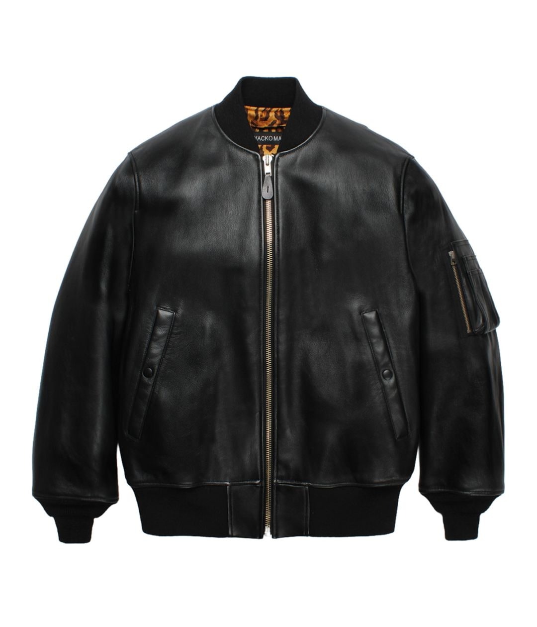 ワコマリア フライトジャケット LEATHER MA-1 FLIGHT JACKET (TYPE-2)【BLACK】｜WACKO MARIA｜MELTING