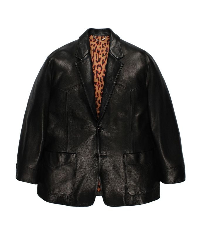 LEATHER WESTERN JACKET (TYPE-2)【BLACK】
