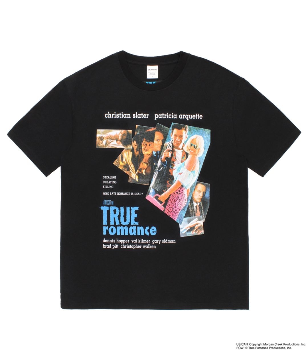 TRUE ROMANCE / WASHED HEAVY WEIGHT T-SHIRT (TYPE-1)【BLACK