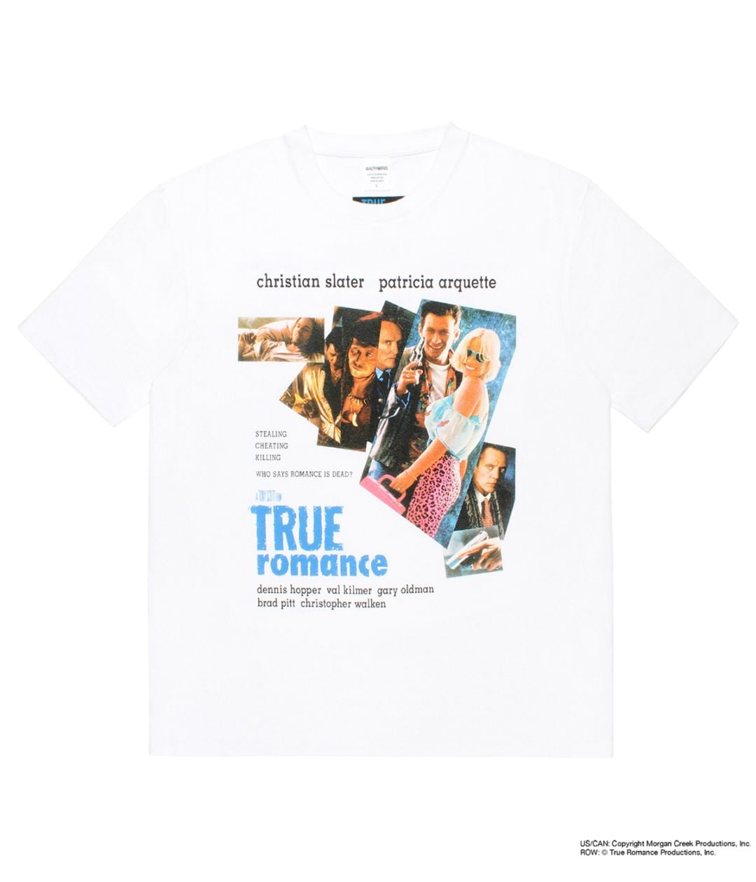 TRUE ROMANCE / WASHED HEAVY WEIGHT T-SHIRT (TYPE-1)【WHITE