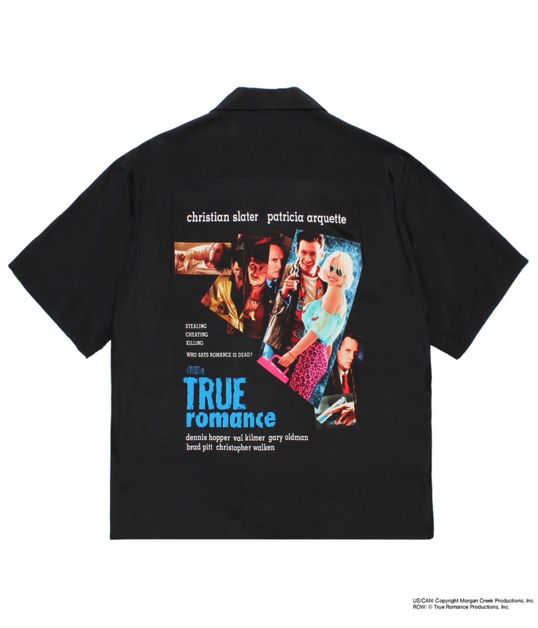 TRUE ROMANCE / 50'S OPEN COLLAR SHIRT【BLACK】