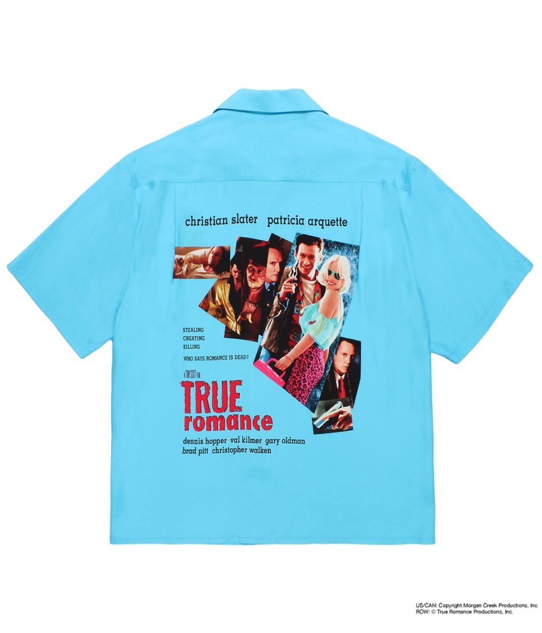 TRUE ROMANCE / 50'S OPEN COLLAR SHIRT【BLUE】