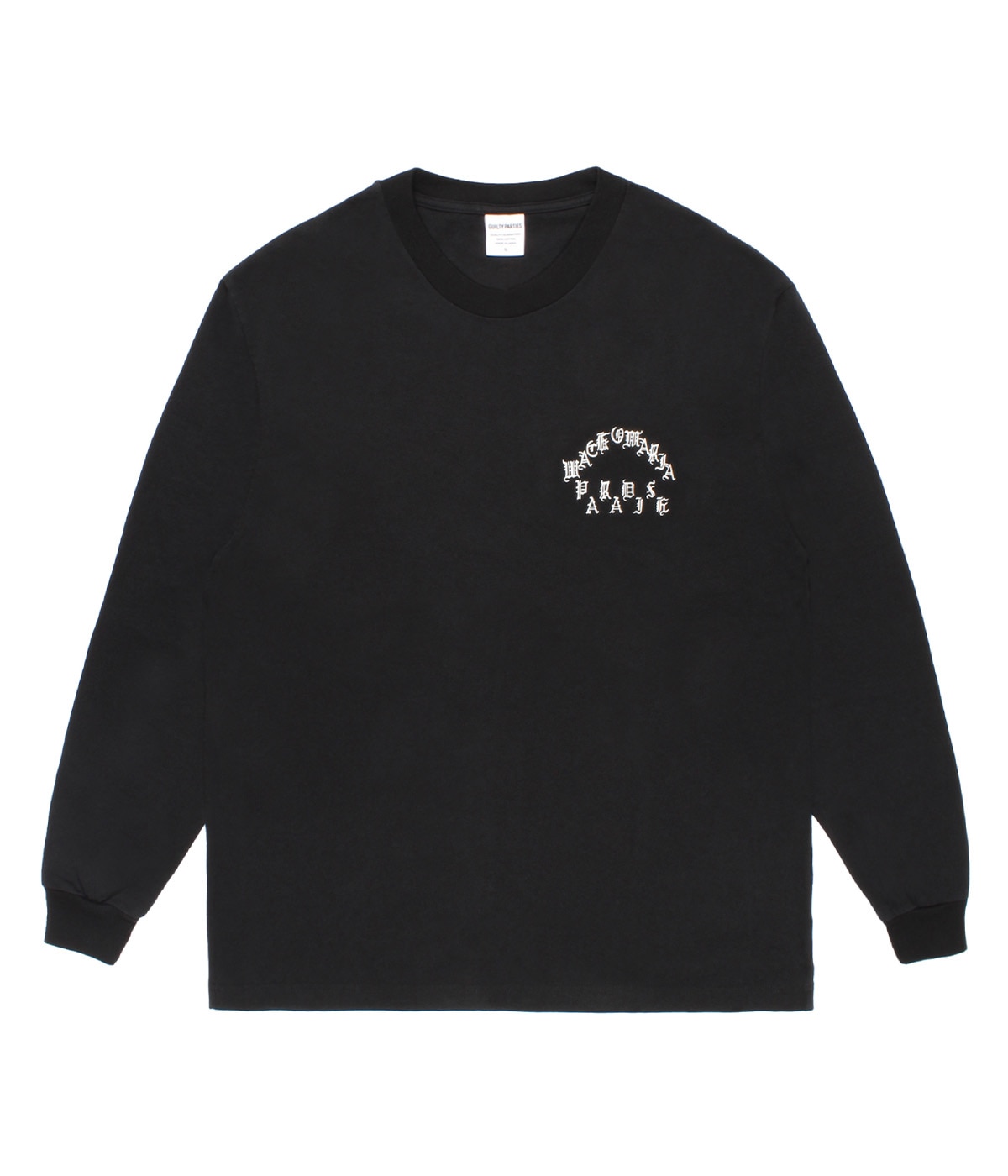 トップス XL WACKO MARIA WASHED HEAVY WEIGHT LS T WASHED HEAVY WEIGHT LONG SLEEVE T-SHIRT (TYPE-1)【BLACK】｜WACKO