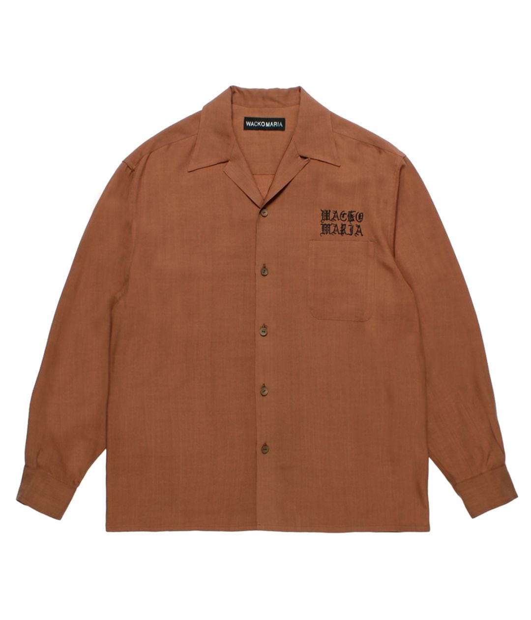 50'S OPEN COLLAR SHIRT (TYPE-3)【BROWN】