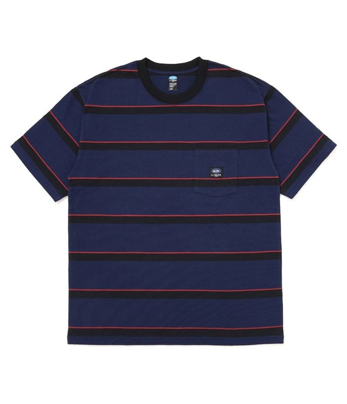 S/S AUTHENTIC BORDER TEE【NAVY】