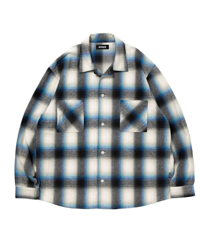 R9 OMBRE CHECK SHIRT【BLUE】