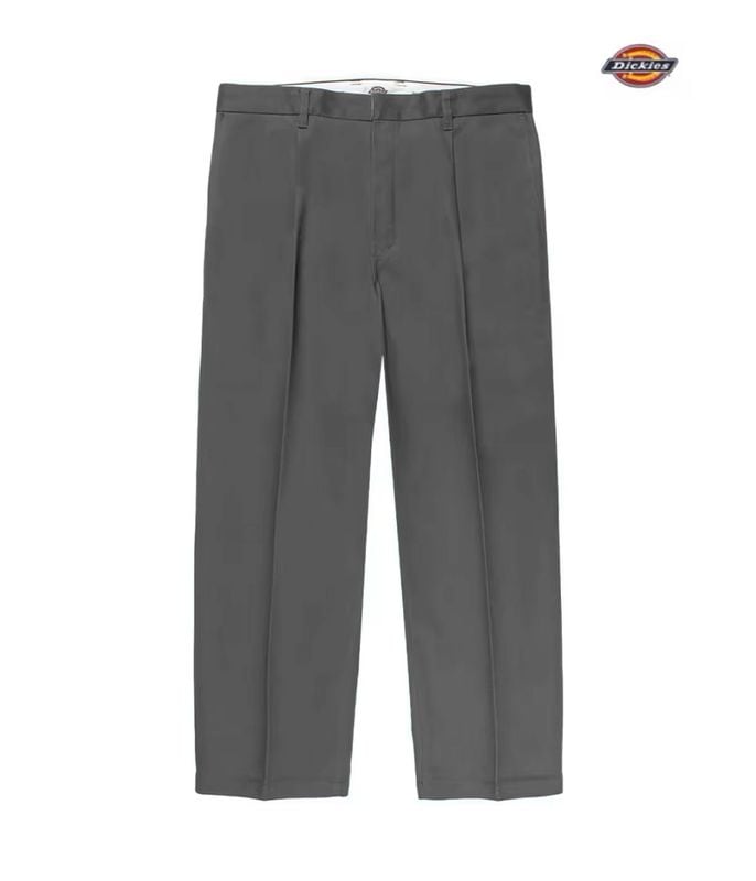 DICKIES / PLEATED TROUSERS【CHARCOAL】