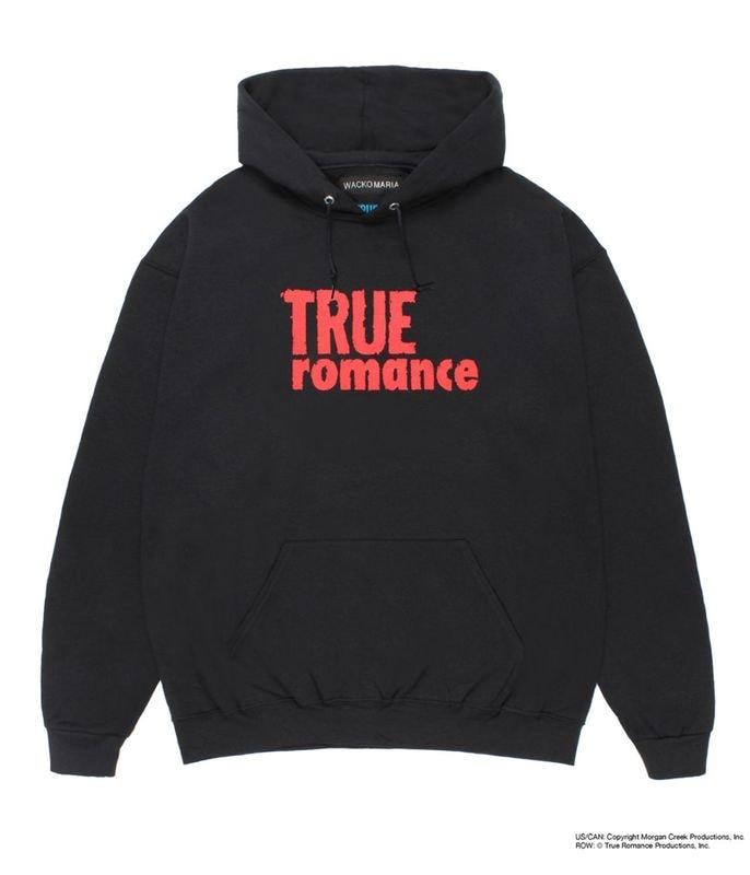 TRUE ROMANCE / HOODED SWEAT SHIRT (TYPE-3)【BLACK】