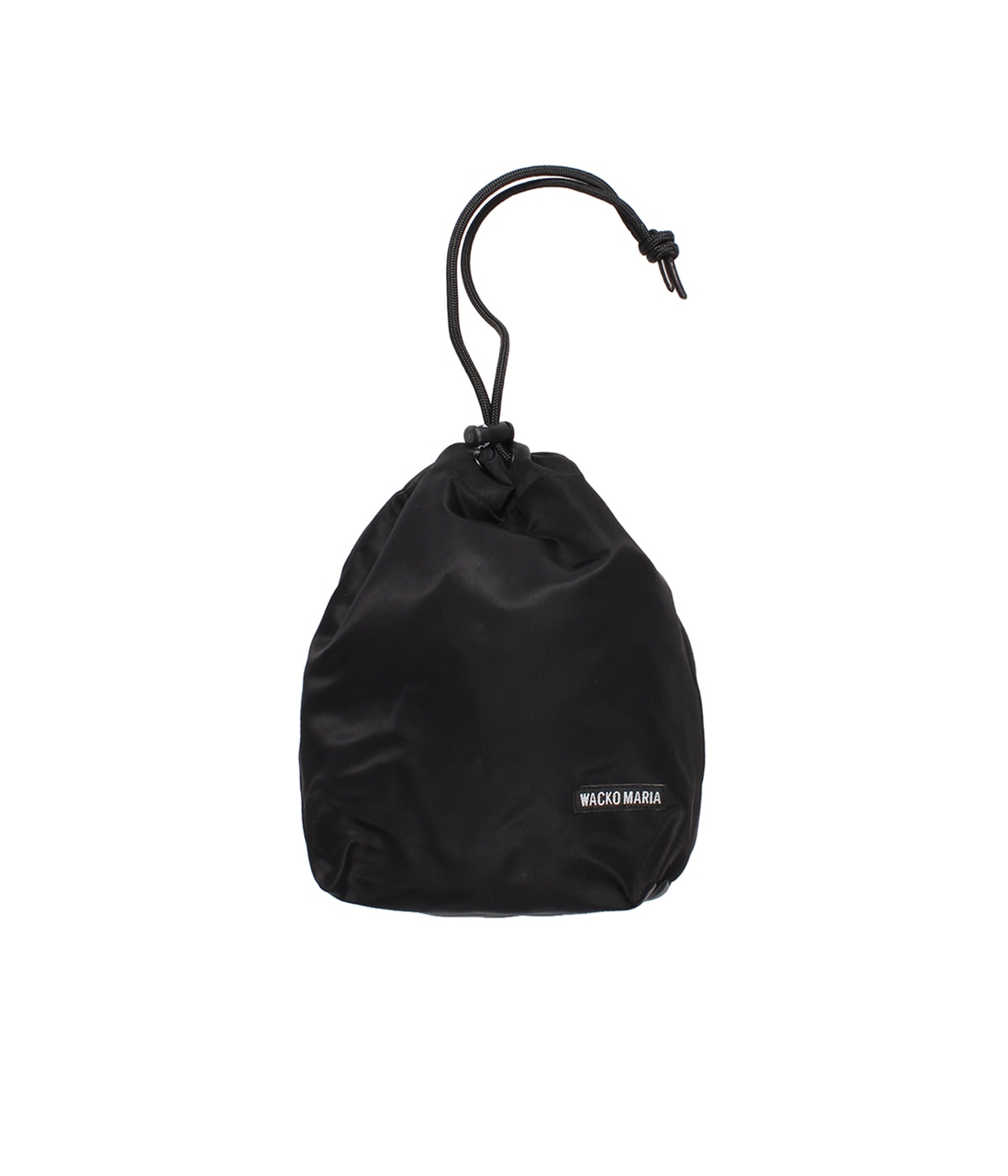 NYLON DRAWSTRING POUCH【BLACK】｜WACKO MARIA｜MELTING POT（正規