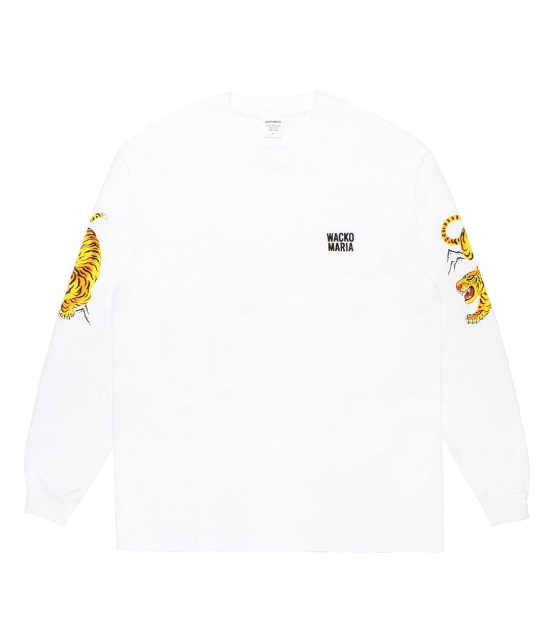 TIM LEHI / WASHED HEAVY WEIGHT LONG SLEEVE T-SHIRT (TYPE-2)【WHITE