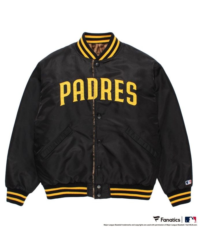MLB / REVERSIBLE VARSITY JACKET (TYPE-3)【BLACK-BEIGE】