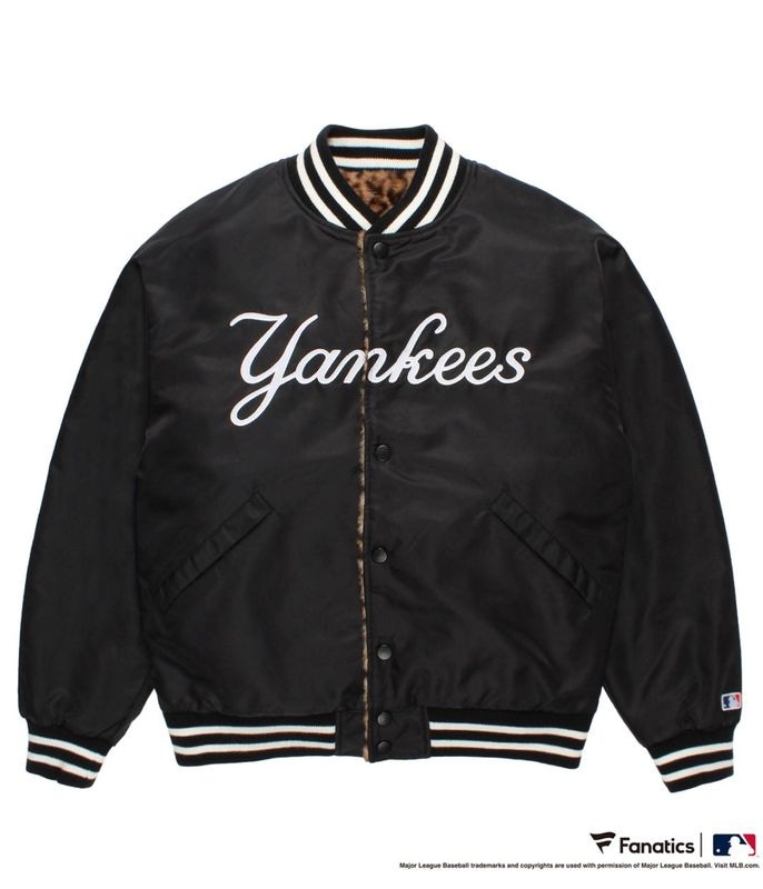 MLB / REVERSIBLE VARSITY JACKET (TYPE-1)【BLACK-BEIGE】