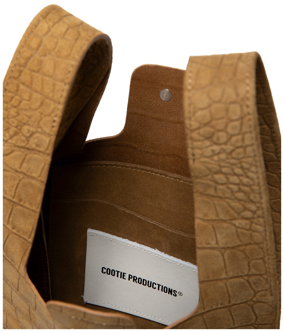 Leather C-Store Bag【BEIGE EMBOSSED SUEDE】