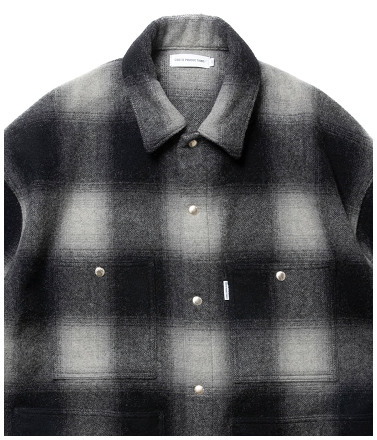 Ombre Check Wool Coverall【BLACK】｜COOTIE PRODUCTIONS®︎｜MELTING