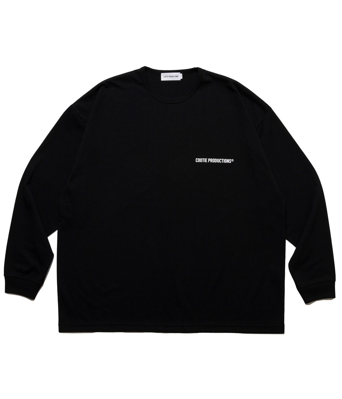 トップス COOTIE DRY TECH JERSEY OVERSIZED L/S TEE Dry Tech Jersey Oversized L/S Tee【BLACK】｜COOTIE