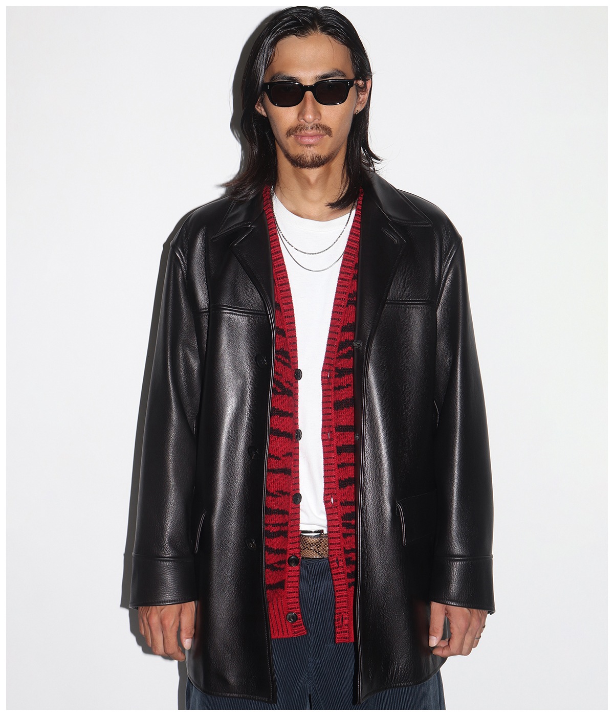 ジャケット・アウター WACKO MARIA LEATHER CAR COAT ( TYPE-2 ) LEATHER CAR COAT (TYPE-2)【BLACK】｜WACKO MARIA｜MELTING POT