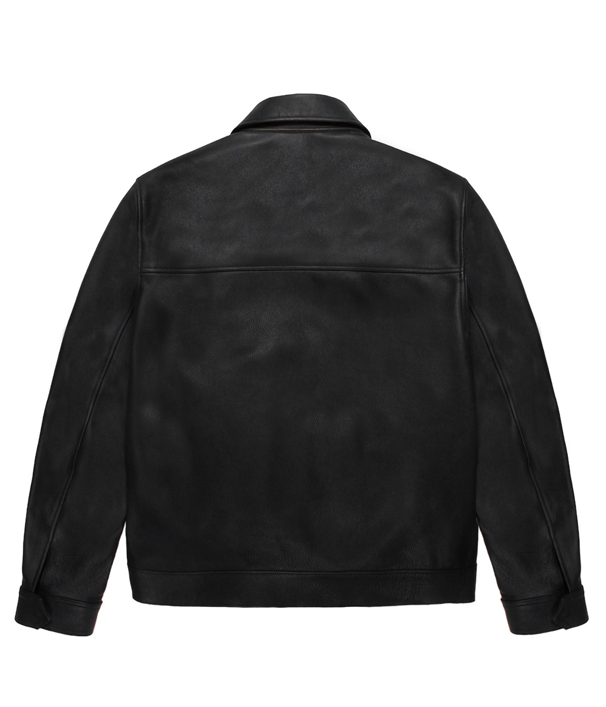 LEATHER SINGLE RIDERS JACKET (TYPE-2)【BLACK】