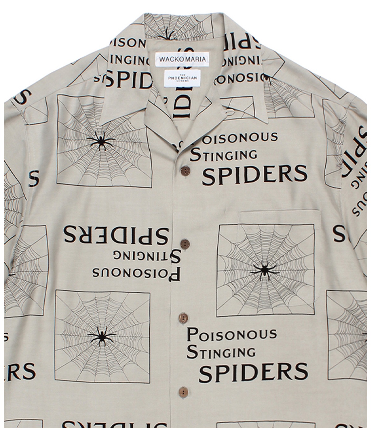 THE PHOENICIAN SCHEME / HAWAIIAN SHIRT (TYPE-3)【GRAY】