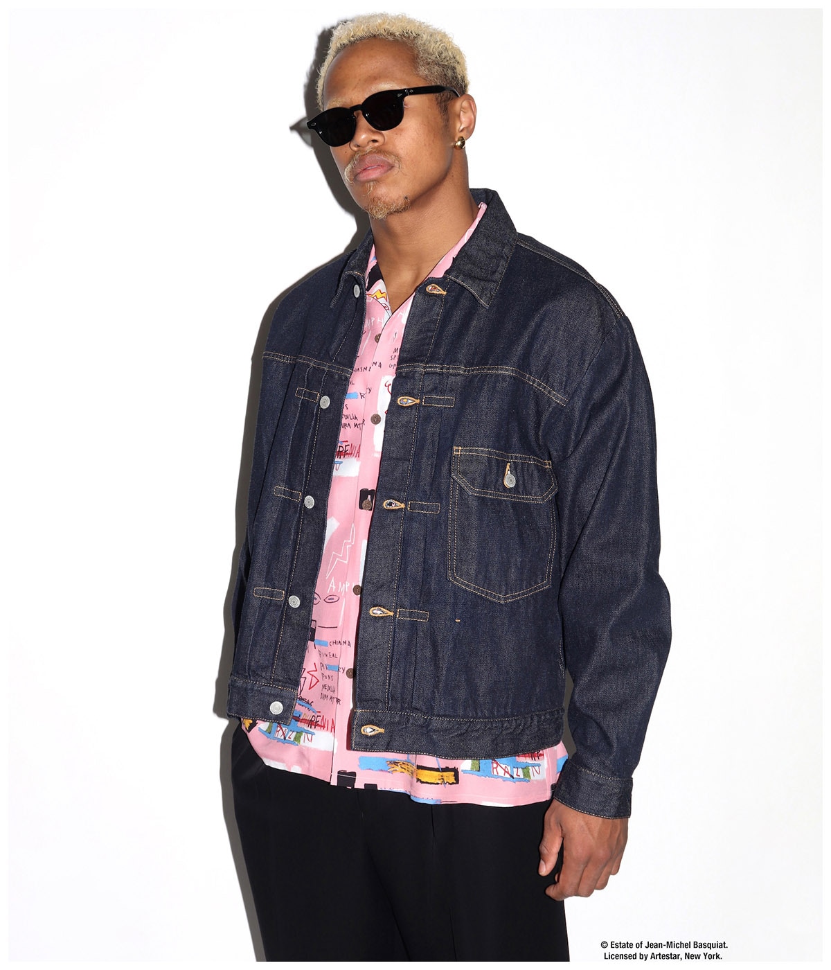 JEAN-MICHEL BASQUIAT / HAWAIIAN SHIRT (TYPE-3)【ONE】｜WACKO MARIA