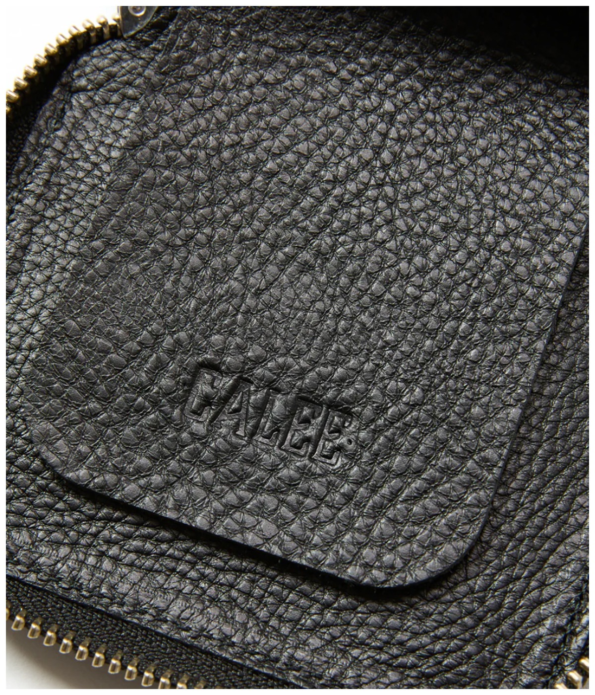STUDS LEATHER ZIP MULTI WALLET【BLACK】｜CALEE｜MELTING POT（正規
