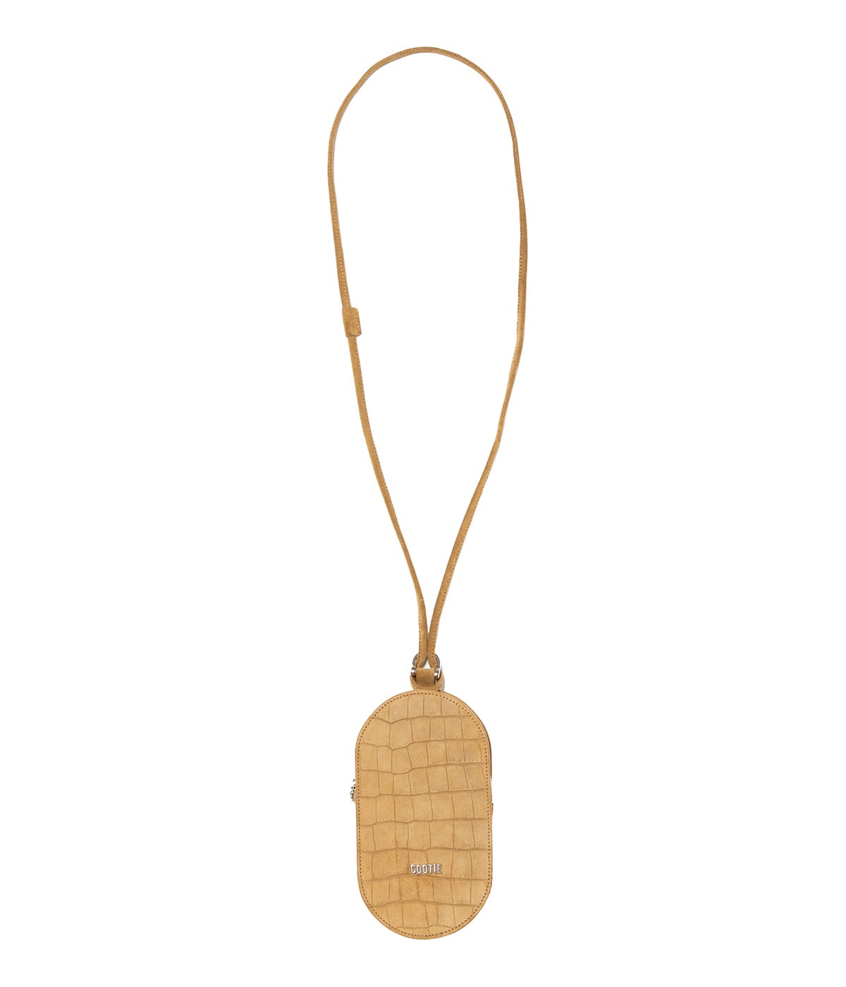 Leather Pill Bag【BEIGE EMBOSSED SUEDE】