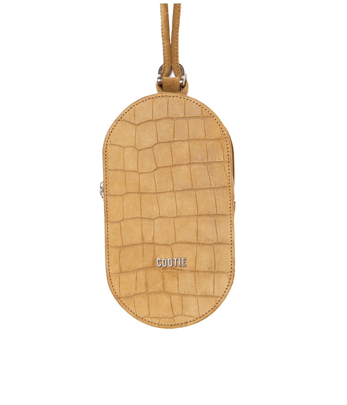 Leather Pill Bag【BEIGE EMBOSSED SUEDE】