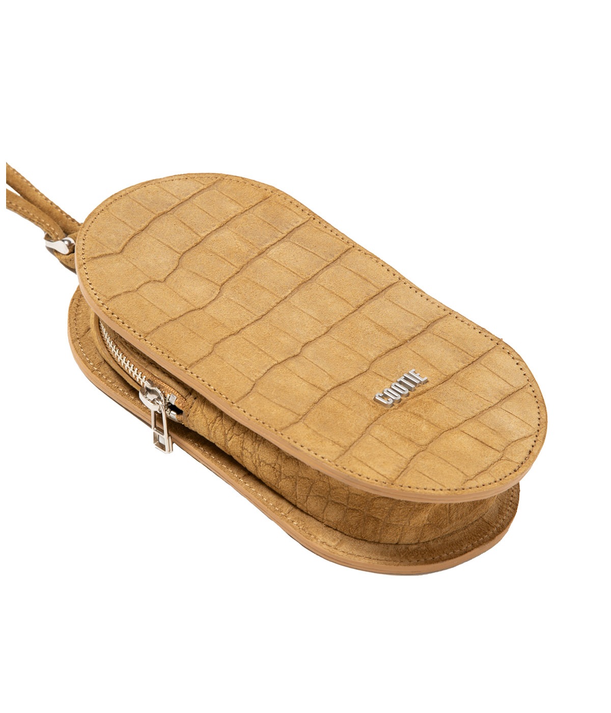 Leather Pill Bag【BEIGE EMBOSSED SUEDE】
