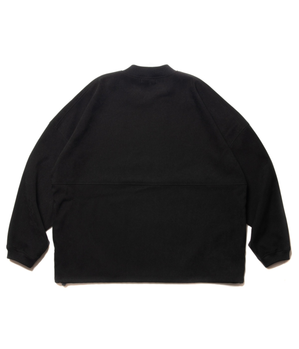 COOTIE / Polyester Velour Football L/S Tee -Black-