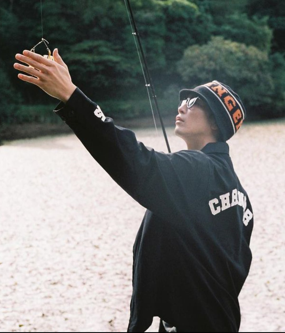 COLLEGE DRIZZLER JACKET【BLACK】｜CHALLENGER｜MELTING POT（正規