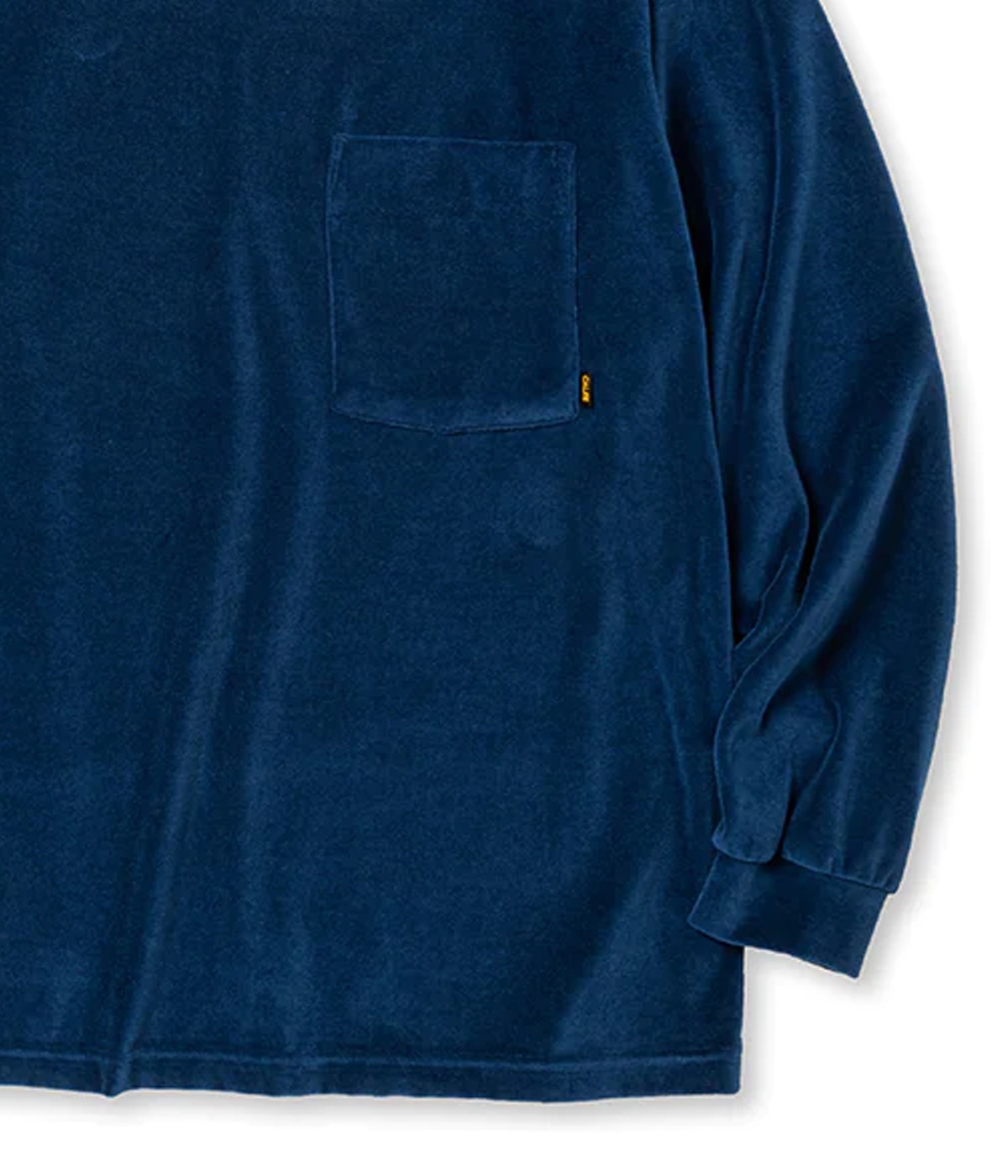 VELOUR DROP SHOULDER L/S CS【BLUE】｜CALEE｜MELTING POT（正規取扱 