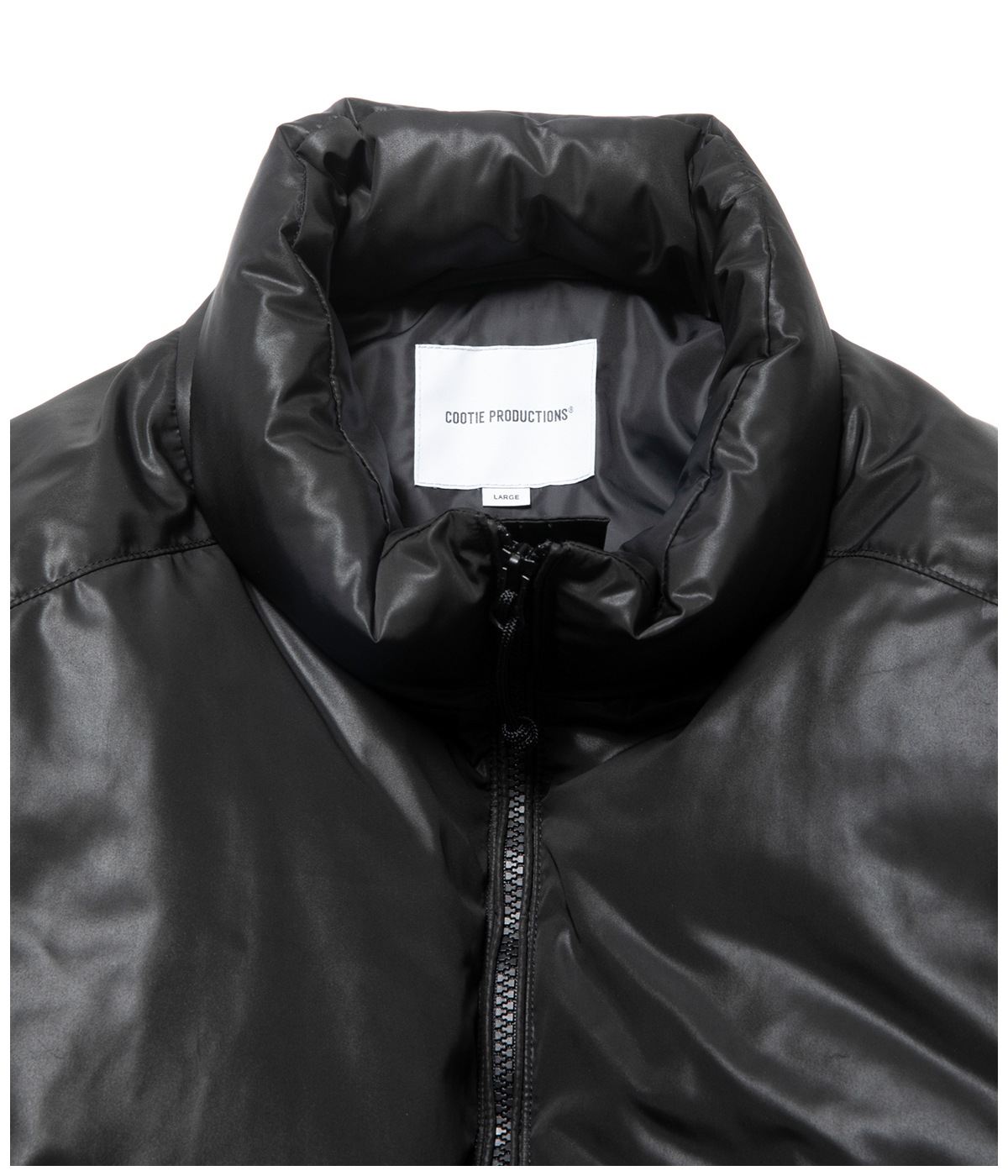 Glossy Shell Down Jacket【BLACK】