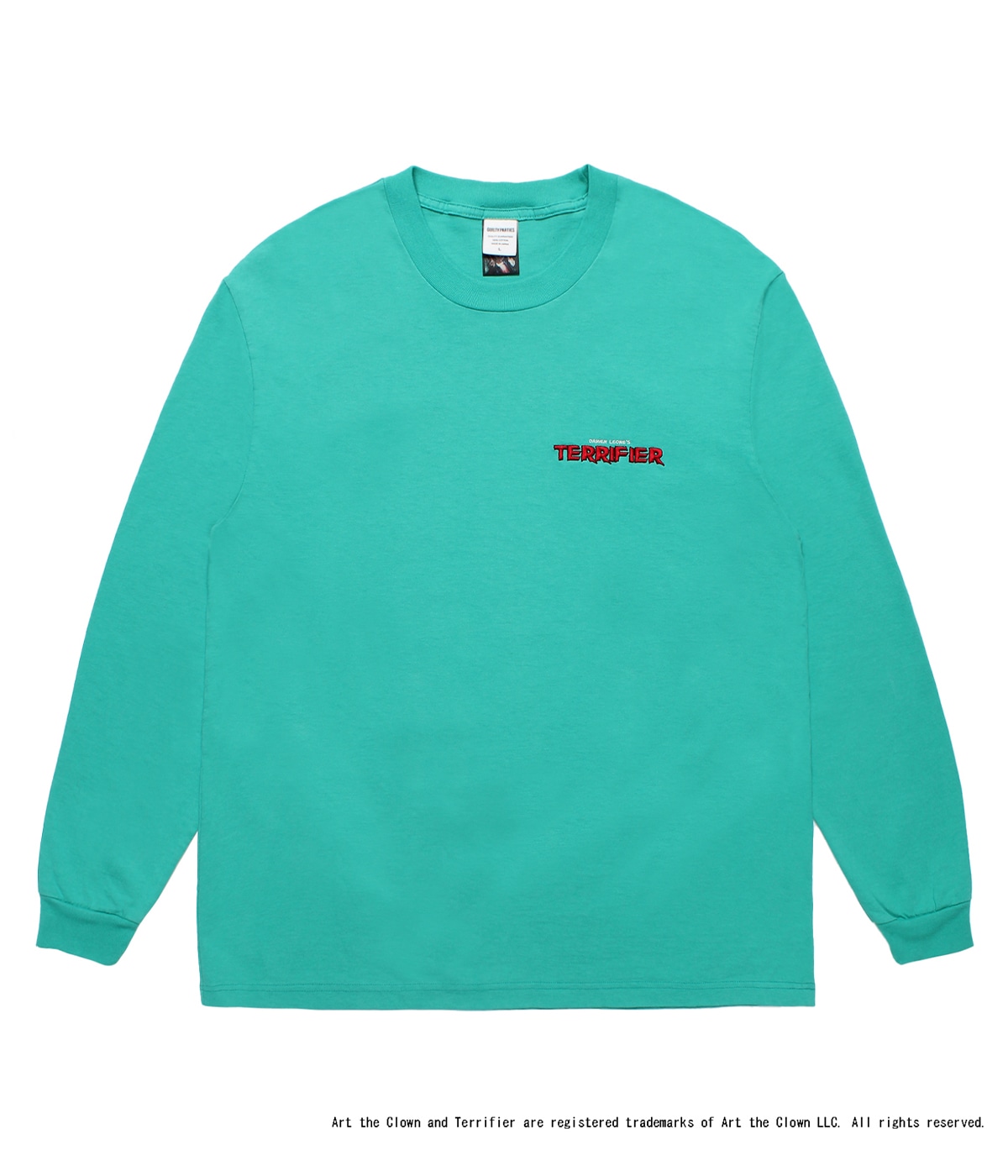 TERRIFIER / WASHED HEAVY WEIGHT LONG SLEEVE T-SHIRT【MINT】｜WACKO