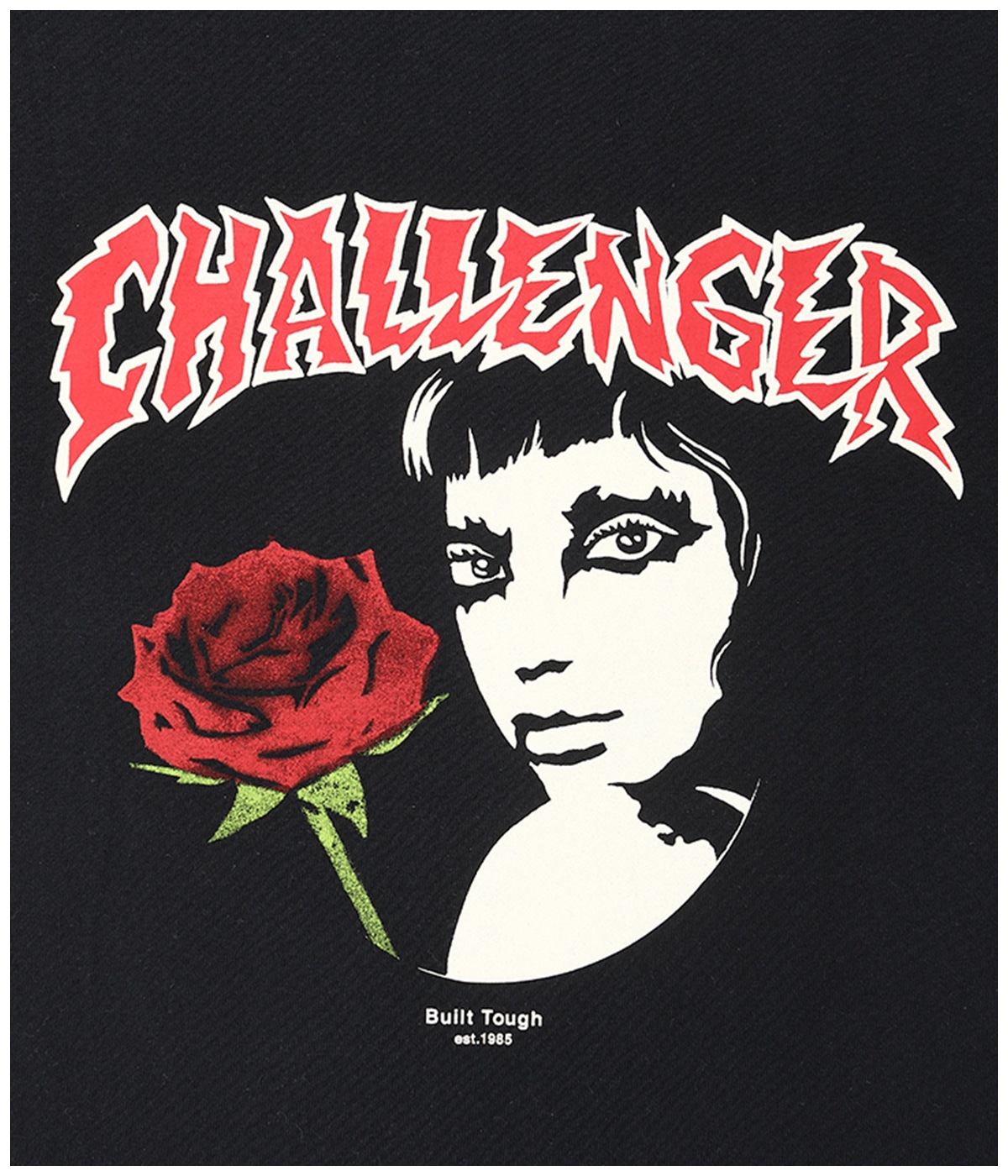 L/S ROSEGIRL TEE【BLACK】