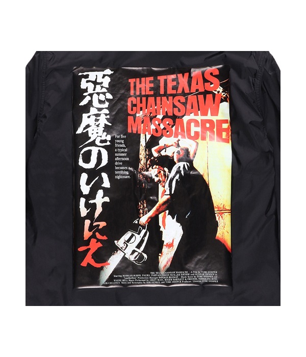 THE TEXAS CHAINSAW MASSACRE / COACH JACKET (TYPE-3)【BLACK】