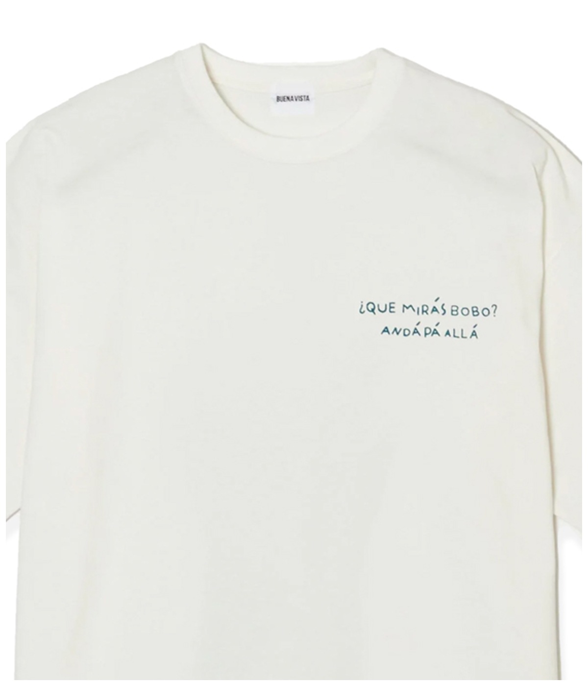 QUE MIRAS BOBO tee【WHITE】
