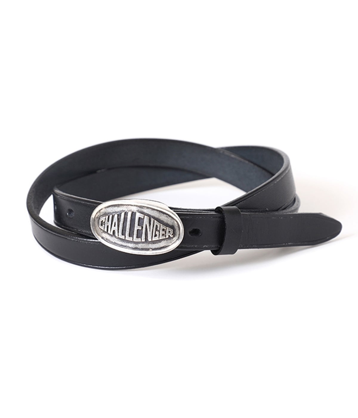 CHALLENGER [チャレンジャー] LOGO LEATHER BELT [BLACK] ロゴ