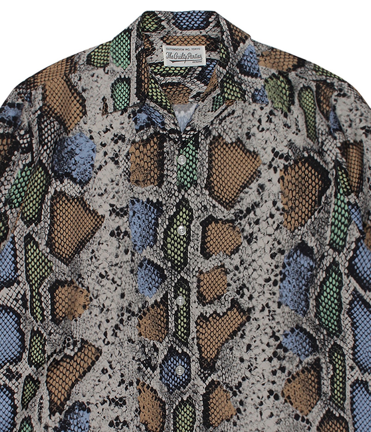 HAWAIIAN SHIRT L/S (TYPE-3) 【BEIGE】｜WACKO MARIA｜MELTING POT