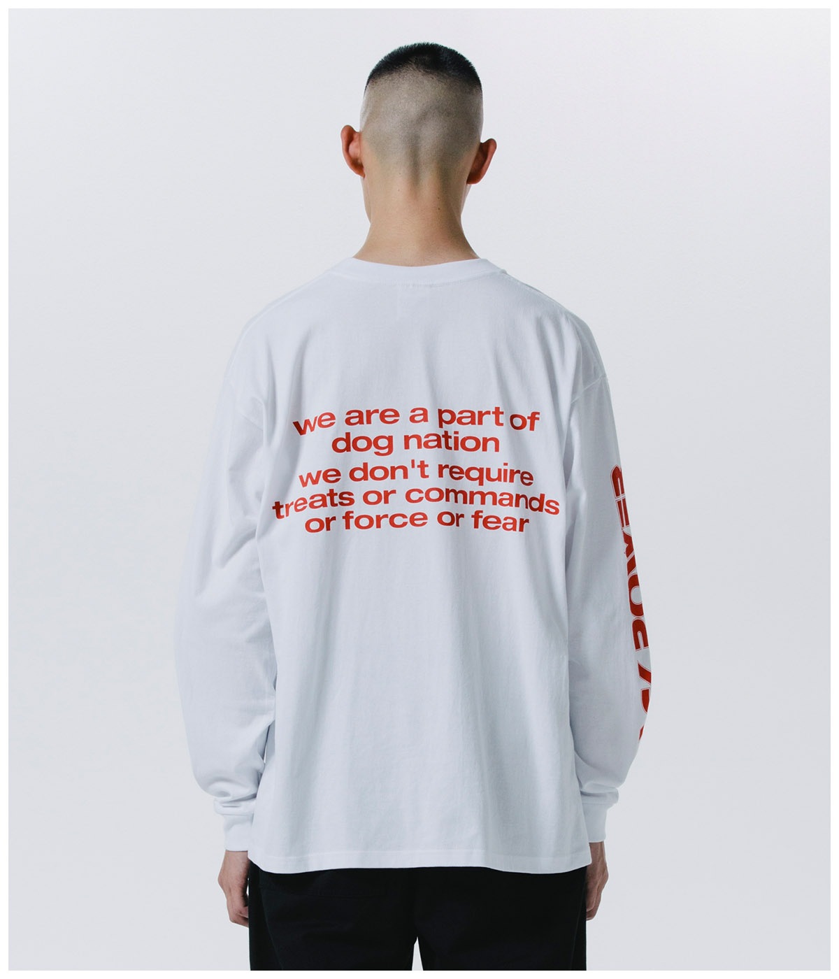 DOG LOGO LS TEE【WHITE】