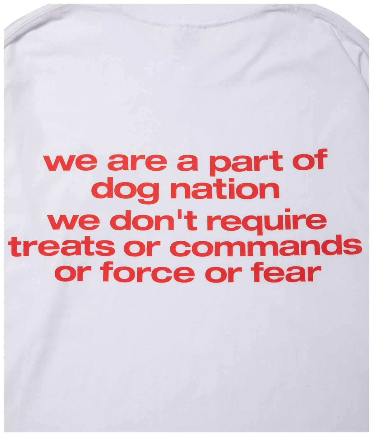 DOG LOGO LS TEE【WHITE】