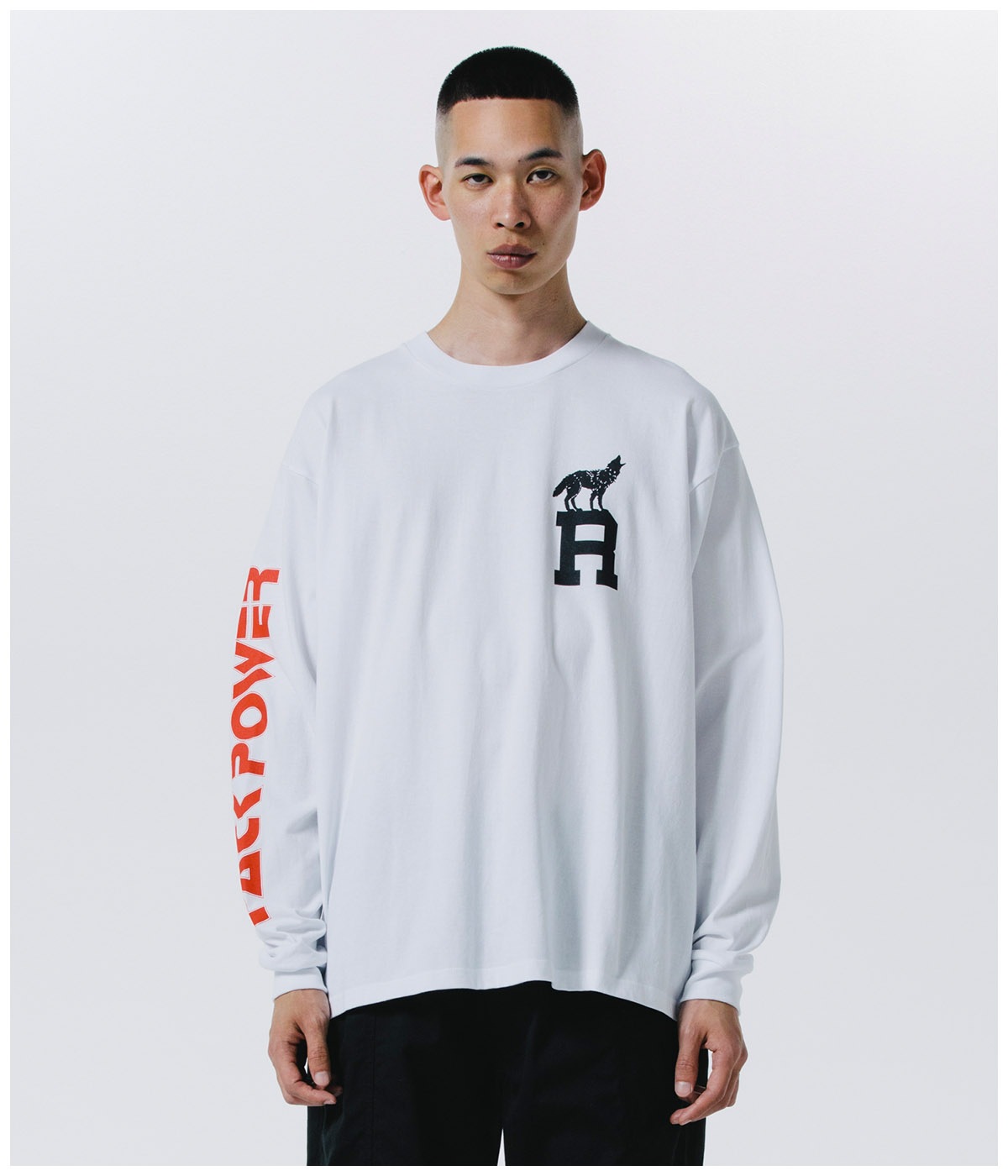 DOG LOGO LS TEE【WHITE】