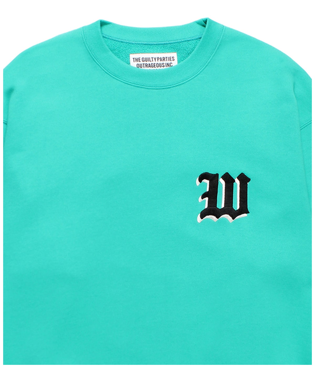 WACKO MARIA◆MIDDLE WEIGHT CREW NECK SWEAT SHIRT 2色 人気 WACKO MARIA/MIDDLE WEIGHT CREW NECK SWEAT SHIRT（BLACK