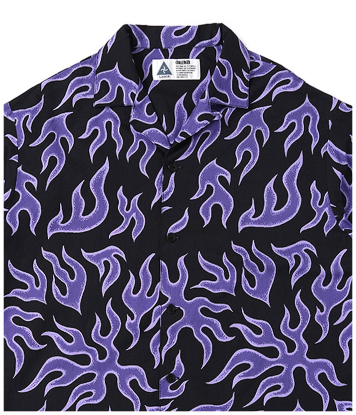 S/S FIRE SHIRT【PURPLE-BLACK】