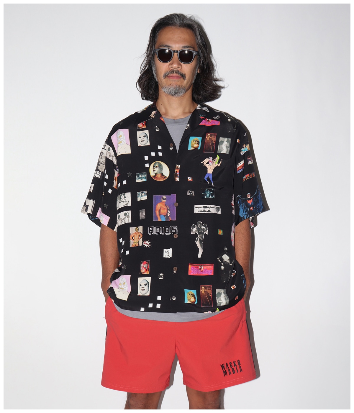 HAWAIIAN SHIRT (TYPE-9)【BLACK】